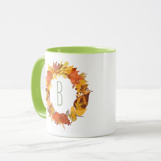 Herbstfarbenleafs - Illustration Tasse (Vorderseite Links)
