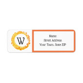 Herbstfarbenleder wirbeln orange gelb (Vorne)