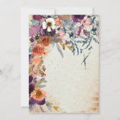 Herbstfarbenleere Aquarellfarben Einladung (Vorderseite)