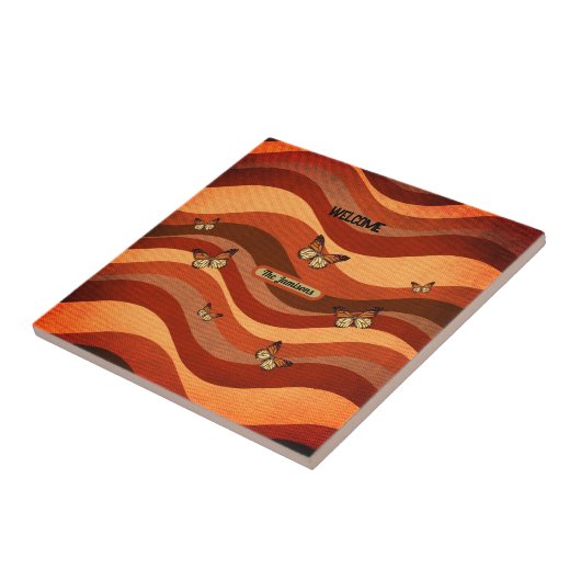 Herbstfarbenschmettern Fliese (Seite)