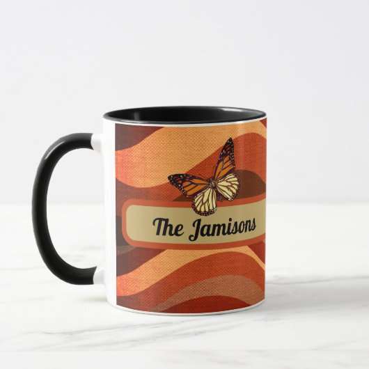 Herbstfarbenschmettern Tasse (Links)