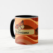 Herbstfarbenschmettern Tasse (Vorderseite Links)