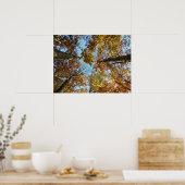 Herbstfarbenwald Poster (Küche)