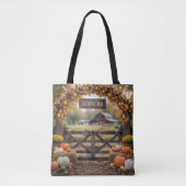Herbstfarm Name auf dem Tor Tasche (Vorderseite)