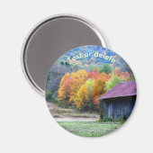Herbstfarm Tobacco Barn Nature Personalisiert Magnet (Vorderseite/Rückseite)