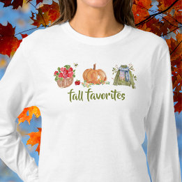 Herbstfavoriten Äpfel, Kürbis, Sweater T-Shirt