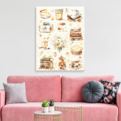 Herbstfavoriten Essentials ästhetisch Leinwanddruck (Insitu (Wohnzimmer))