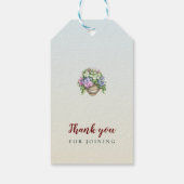 Herbstfavoriten Rustikaler Junggeselinnen-Abschied Geschenkanhänger (Rückseite)