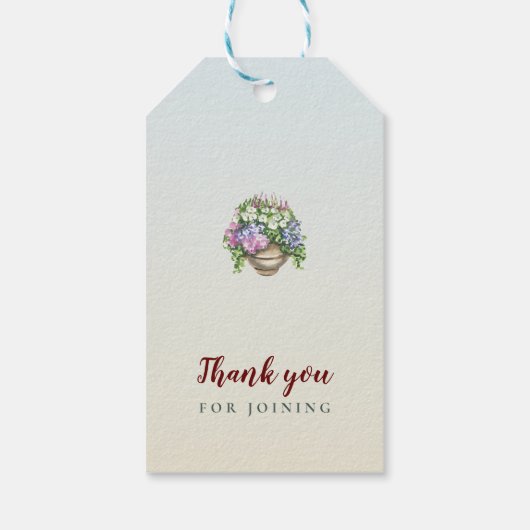 Herbstfavoriten Rustikaler Junggeselinnen-Abschied Geschenkanhänger (Rückseite)