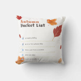 Herbstfederliste Baumwollkissen - Herbst Saison Kissen