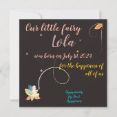 Herbstfee-Geburtsmeldung (Rückseite)