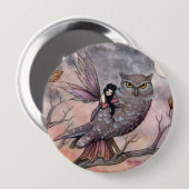 Herbstfee und Eulenknopf Button (Vorne & Hinten)