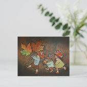 Herbstfeen Postkarte (Stehend Vorderseite)