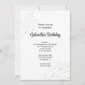 Herbstfeier Blätter Geburtstagsparty Einladung (Vorderseite)