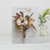 Herbstfeier Einladung (Stehend Vorderseite)