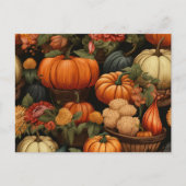 Herbstfeier Feiertagspostkarte (Vorderseite)