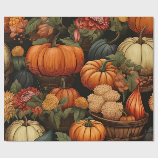 Herbstfeier Geschenkpapier (Flach)