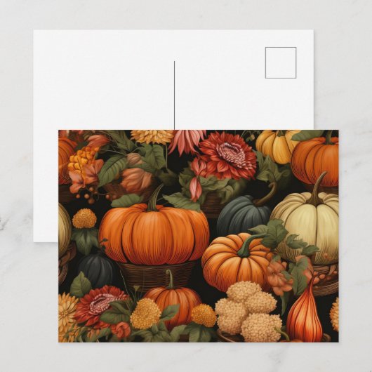 Herbstfeier Postkarte (Vorne/Hinten)