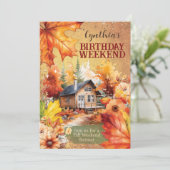 Herbstfeiereinladungen Einladung (Stehend Vorderseite)