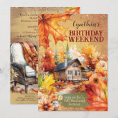 Herbstfeiereinladungen Einladung (Vorne/Hinten)