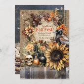 Herbstfeiereinladungen Einladung (Vorne/Hinten)