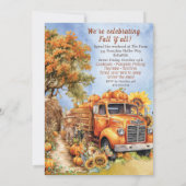 Herbstfeiereinladungen Einladung (Rückseite)