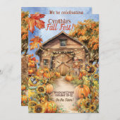 Herbstfeiereinladungen Einladung (Vorne/Hinten)