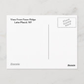 Herbstfeld Adirondacks Bäume Landschaft Postkarte (Rückseite)