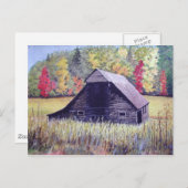 Herbstfeld - Postkarte (Vorne/Hinten)