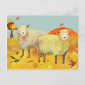 Herbstfeld Postkarte (Vorderseite)