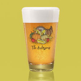 Herbstferien - Name der Familie für den Herbst Glas