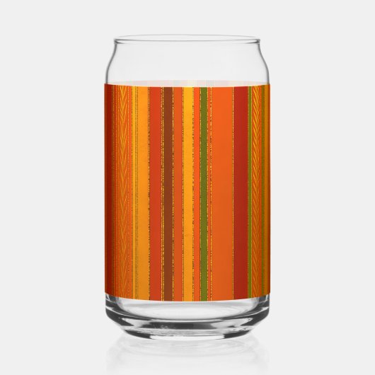 Herbstferien - Streifen hell Dosenglas (Vorderseite)