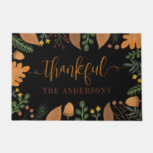 Herbstfest Dankend Personalisierter Erntedank Fußmatte