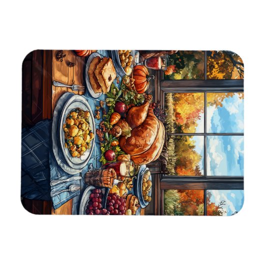 Herbstfest: Ein Erntedank Magnet (Horizontal)