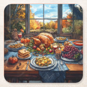 Herbstfest: Ein Erntedank Rechteckiger Pappuntersetzer (Vorderseite)