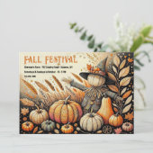 Herbstfest Einladung (Stehend Vorderseite)