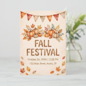 Herbstfest-Einladung Einladung (Stehend Vorderseite)