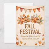 Herbstfest-Einladung Einladung (Vorne/Hinten)
