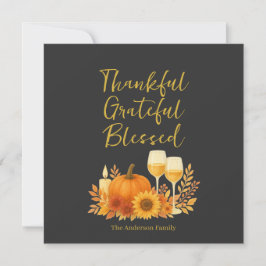 Herbstfest - Eleganter Gold Erntedank