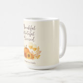 Herbstfest - Eleganter Gold Erntedank Kaffeetasse (VorderseiteRechts)