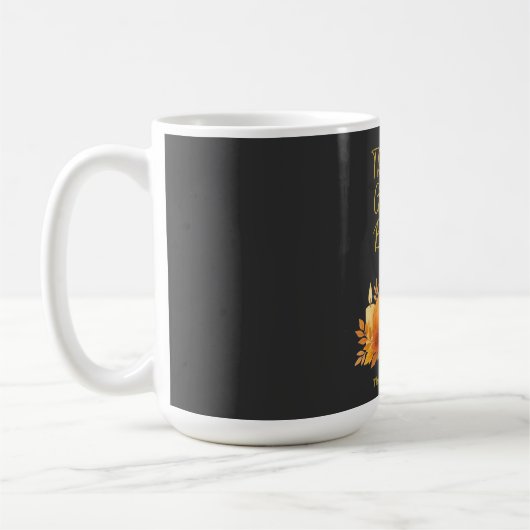 Herbstfest - Eleganter Gold Erntedank Kaffeetasse (Links)