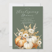 Herbstfest Erntedank Abendessen Einladung (Vorderseite)