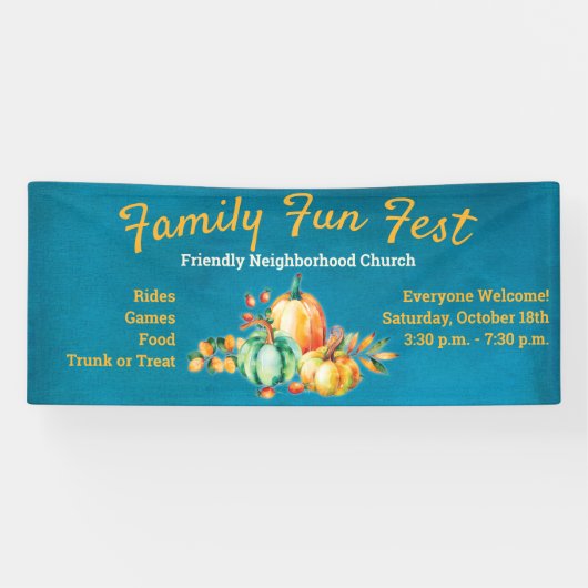 Herbstfest Familienfest Banner (Horizontal)
