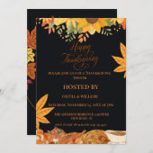 "Herbstfest: Feiern Sie Erntedank mit uns" Einladung (Vorne/Hinten)