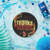 "Herbstfest: Feiern Sie Erntedank mit uns" Pappteller (Party)