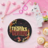 "Herbstfest: Feiern Sie Erntedank mit uns" Pappteller (Party)