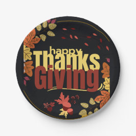 "Herbstfest: Feiern Sie Erntedank mit uns" Pappteller
