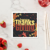 "Herbstfest: Feiern Sie Erntedank mit uns" Serviette (Beispiel)