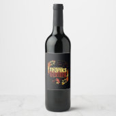 "Herbstfest: Feiern Sie Erntedank mit uns" Weinetikett (Vorderseite)