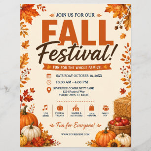 Herbstfest-Flugblatt Flyer